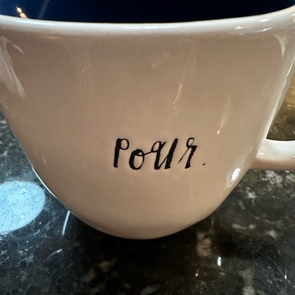 New. Rae Dunn Pour Creamer Navy interior. - Picture 2 of 5